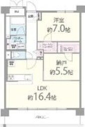 クレセント・コートの物件間取画像